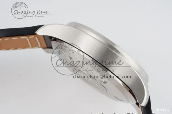 MIROTIME 0423 Pilot Chrono SS AZF 1:1 Best Edition Blue Dial on Brown Leather Strap A TimelessDesign 7060